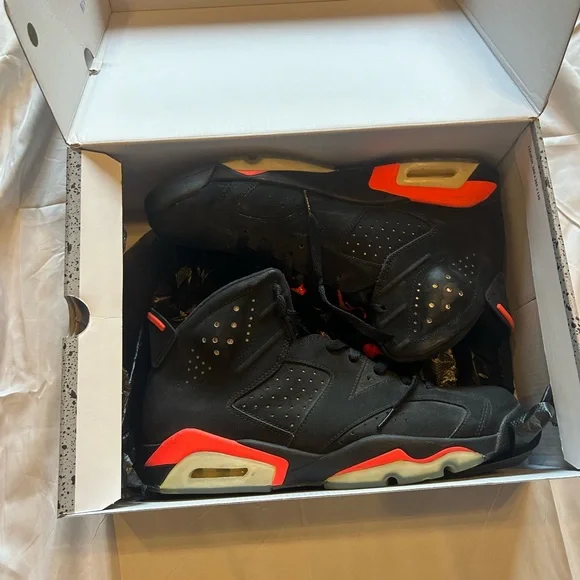 Air Jordan 6 “Infrared” – Men’s Size 11.5 (Slightly Used) 2015 Drop - Picture 3 of 9